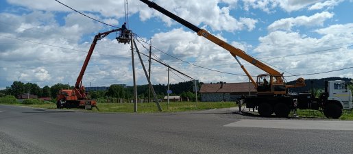 Монтаж опор и линий электропередач. Услуги спецтехники стоимость услуг и где заказать - Лиски